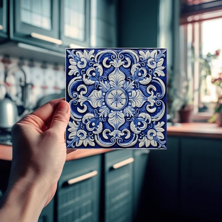 Azulejo Lisbon Patterned Talavera Ceramic Design